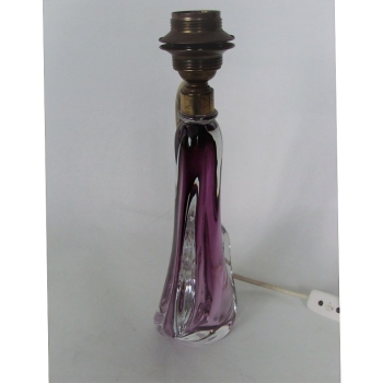 Lampka vintage z belgijskiego szkła kryształowego